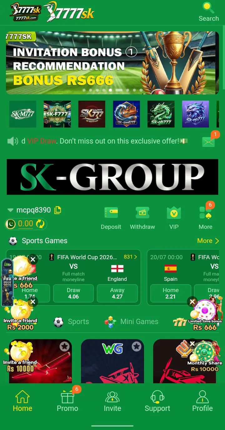 SK7777 Game APK